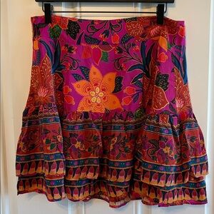 FARM Rio Pink Floral Mini Skirt